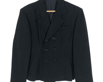 Vintage Yohji Yamamoto Y's Wool Blazer - Double Breasted Japanese Designer Jacket XS