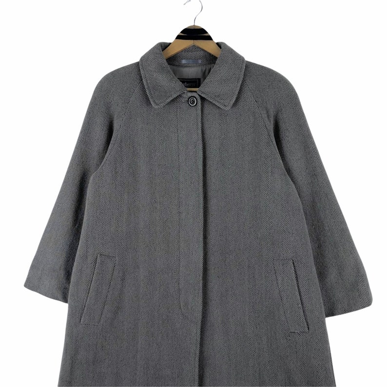 Vintage Burberry London Wool Trench Coat Long Coat Overcoat - Etsy