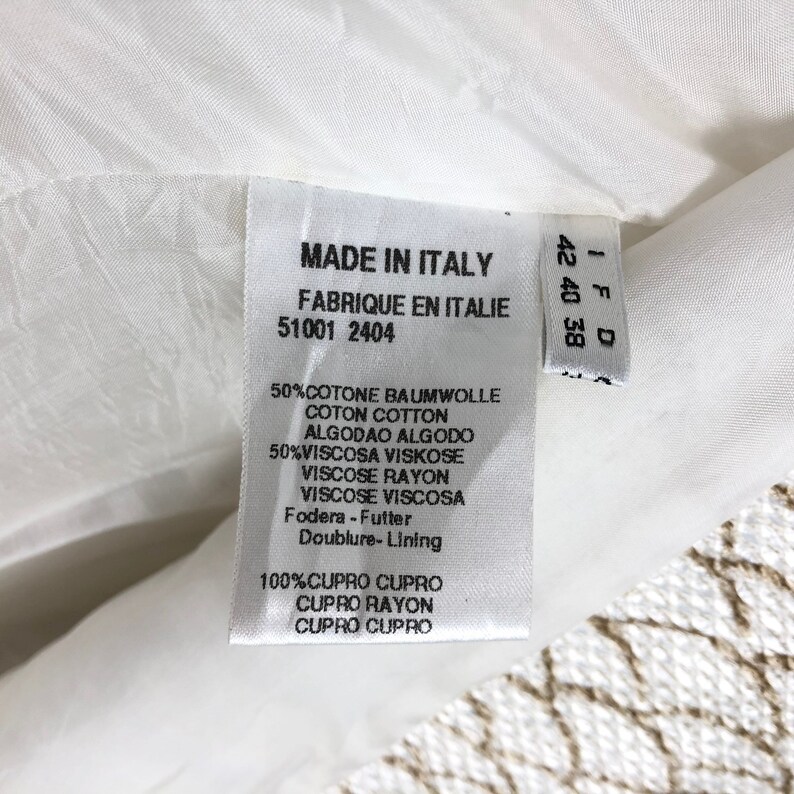 Genny Viscose Blazer Fish Scale Pattern Single Breasted Two Etsy