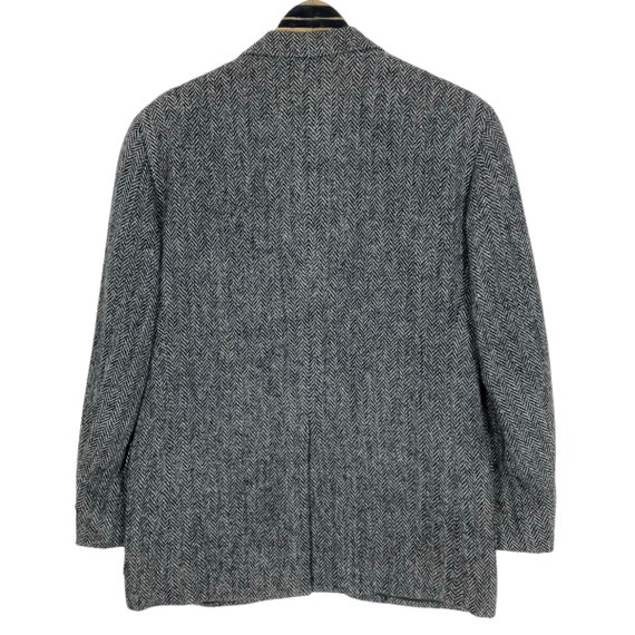 Vintage Harris Tweed Herringbone Coat - New Yorker Legend - Size S