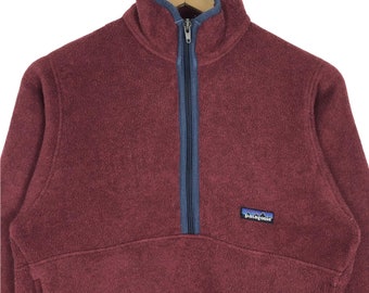 Vintage 90s Patagonia Synchilla Mock Neck Fleece Sweater Vintage 90s Patagonia Synchilla Mock Neck Fleece Sweater