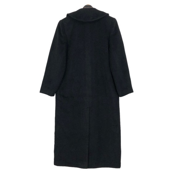 Vintage 90s Christian Dior Wool Trench Coat Lambs… - image 9