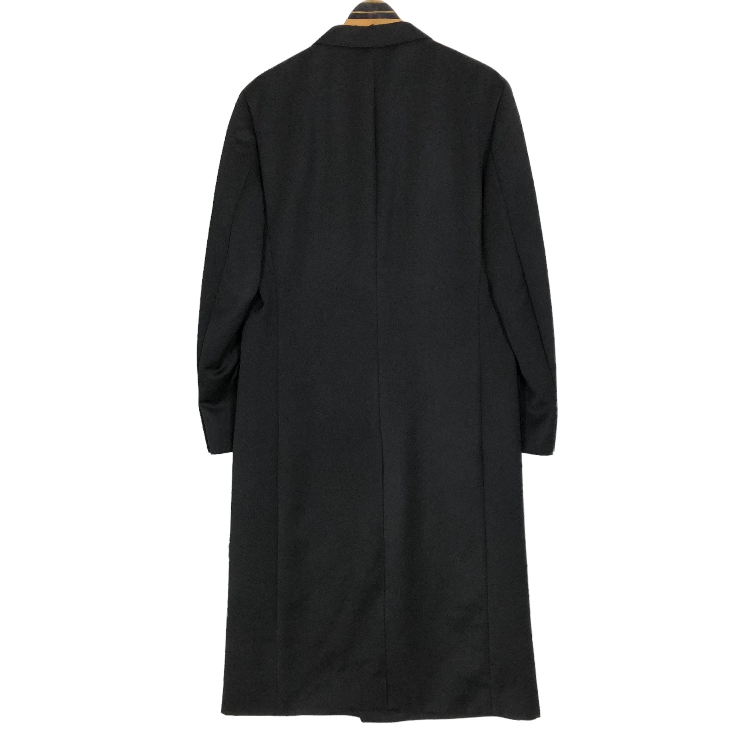 Vintage Issey Miyake Wool Overcoat: Single Breasted Long Coat 