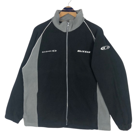 Vintage Salomon Blizzak Mock Neck Fleece Sweater Zip up Sweatshirt Bridgestone Winter Tires Embroidery Streetwear Size XL Etsy