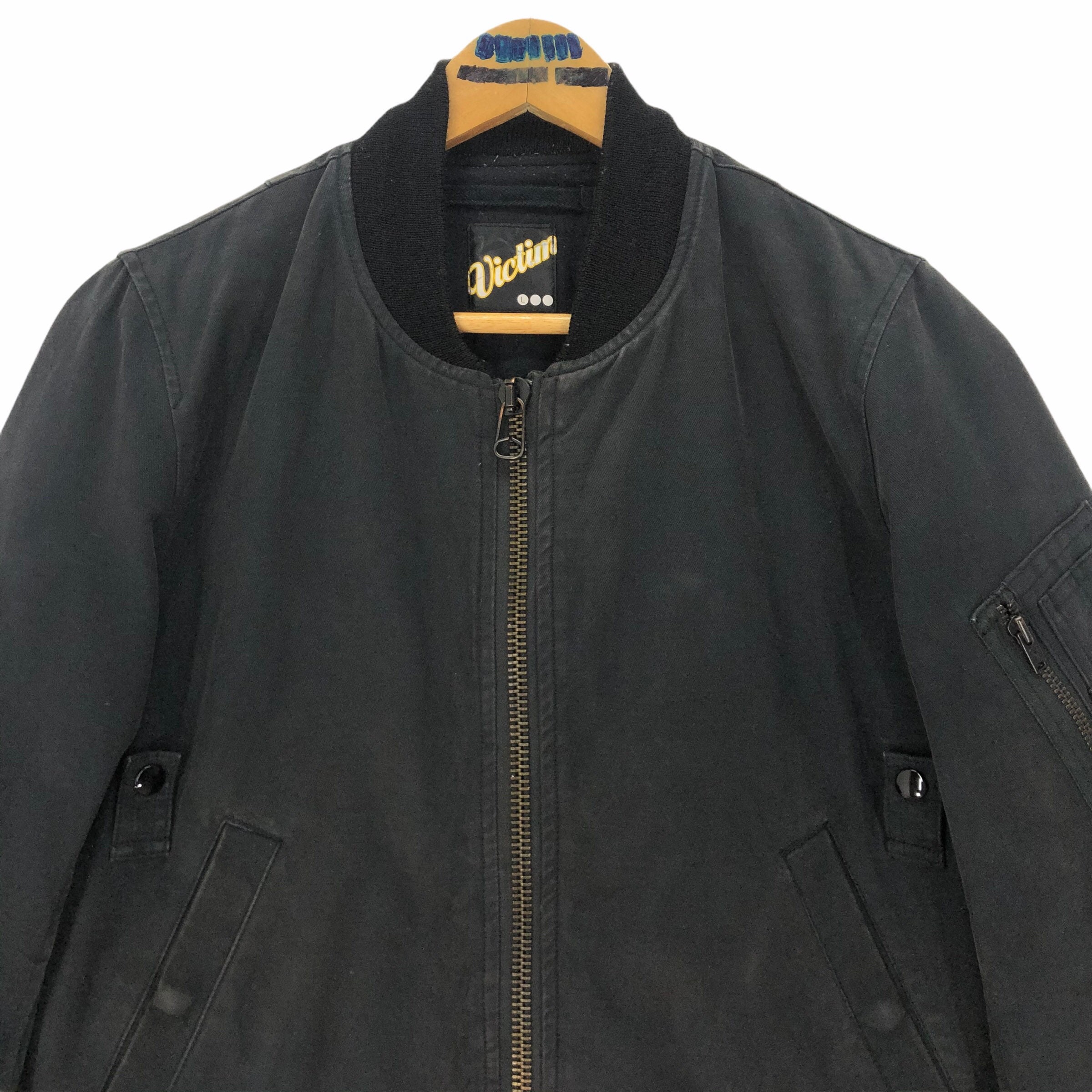VICTIM Japan Bomber Jacket Flight Cotton Polyester Zip up - Etsy
