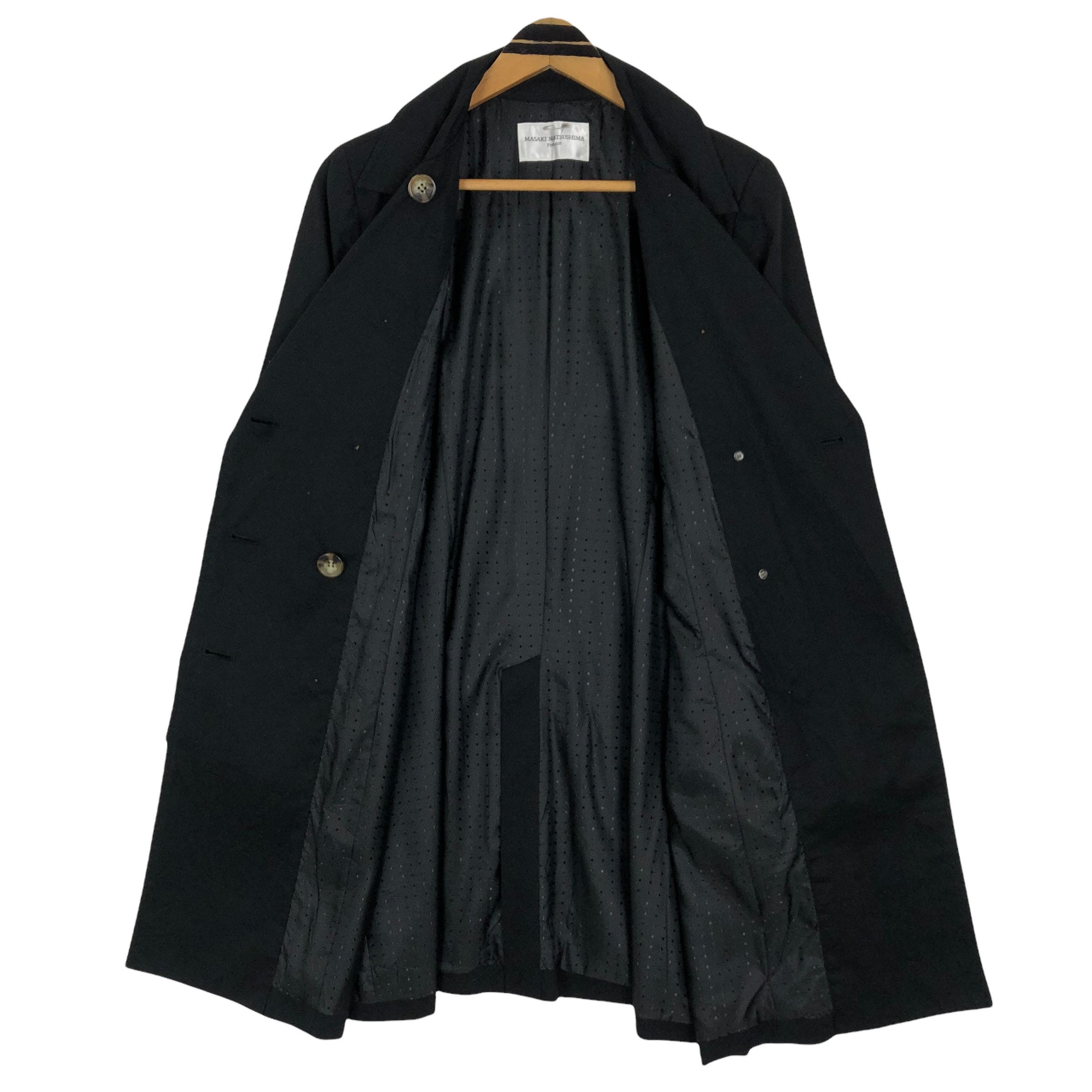 Vintage Masaki Matsushima Black Belted Trench Coat