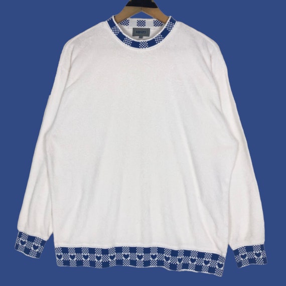 Vintage 90s Kenzo Crewneck Fleece Sudadera Jersey Sueter Patron de punto Marca japonesa Made In Japan Streetwear Talla L Etsy Mexico