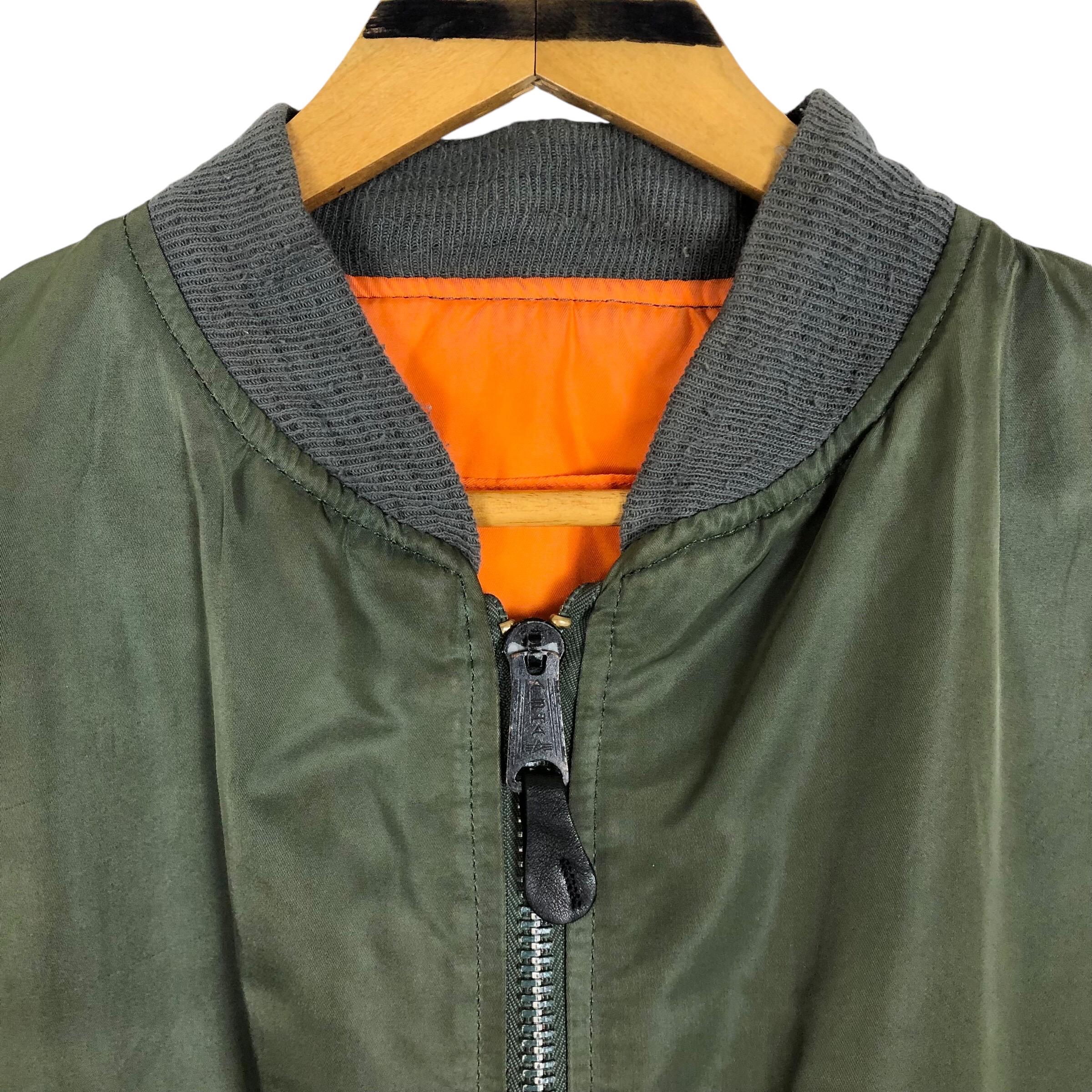 Vintage 90s Alpha Industries MA-1 Bomber Jacket - Reversible