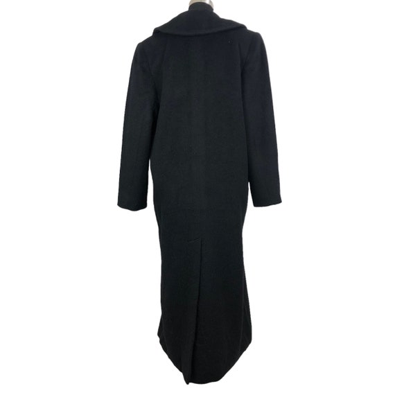 Vintage 90s Christian Dior Wool Trench Coat Lambs… - image 10
