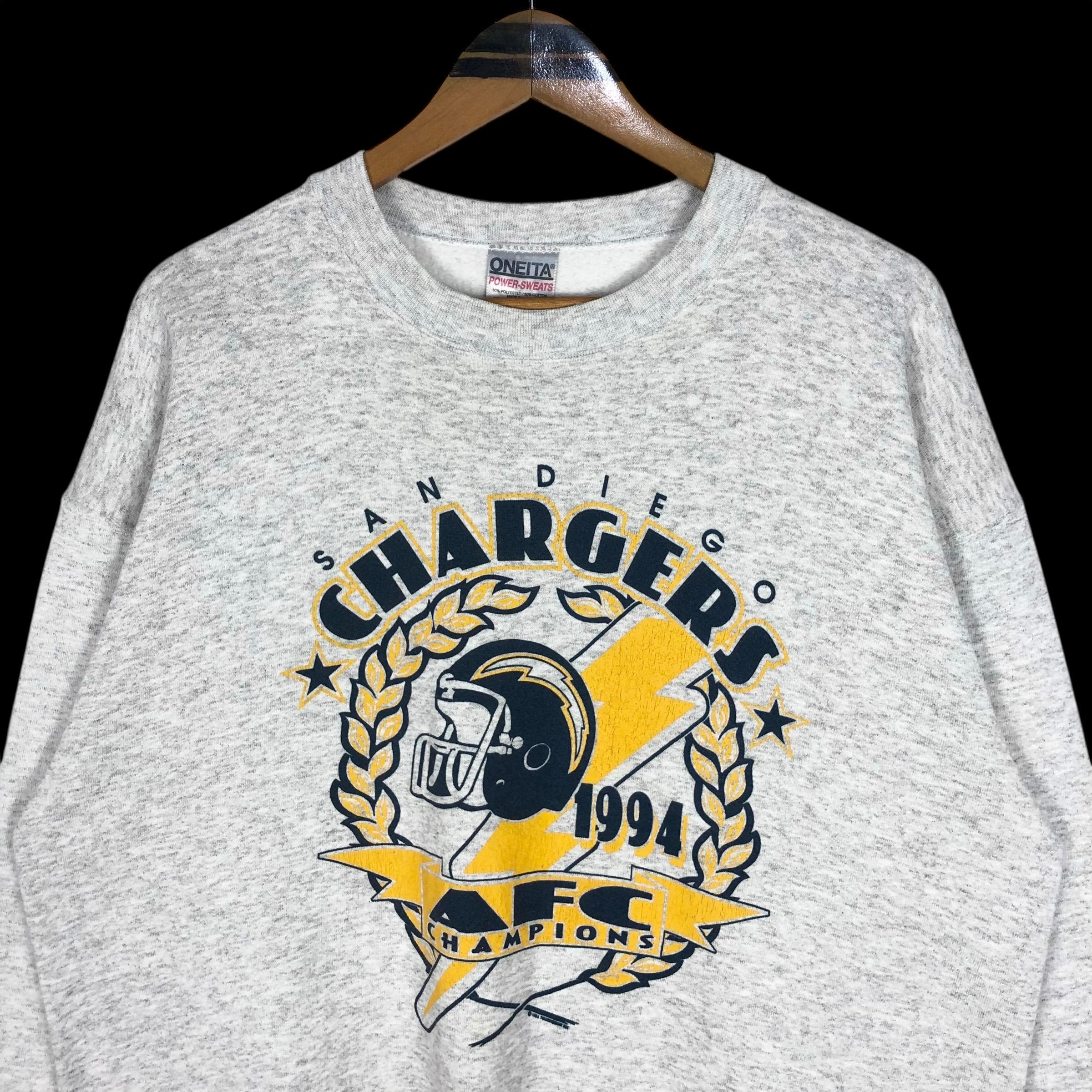 Vintage 90s NFL San Diego Chargers 1994 AFC Champions Crewneck