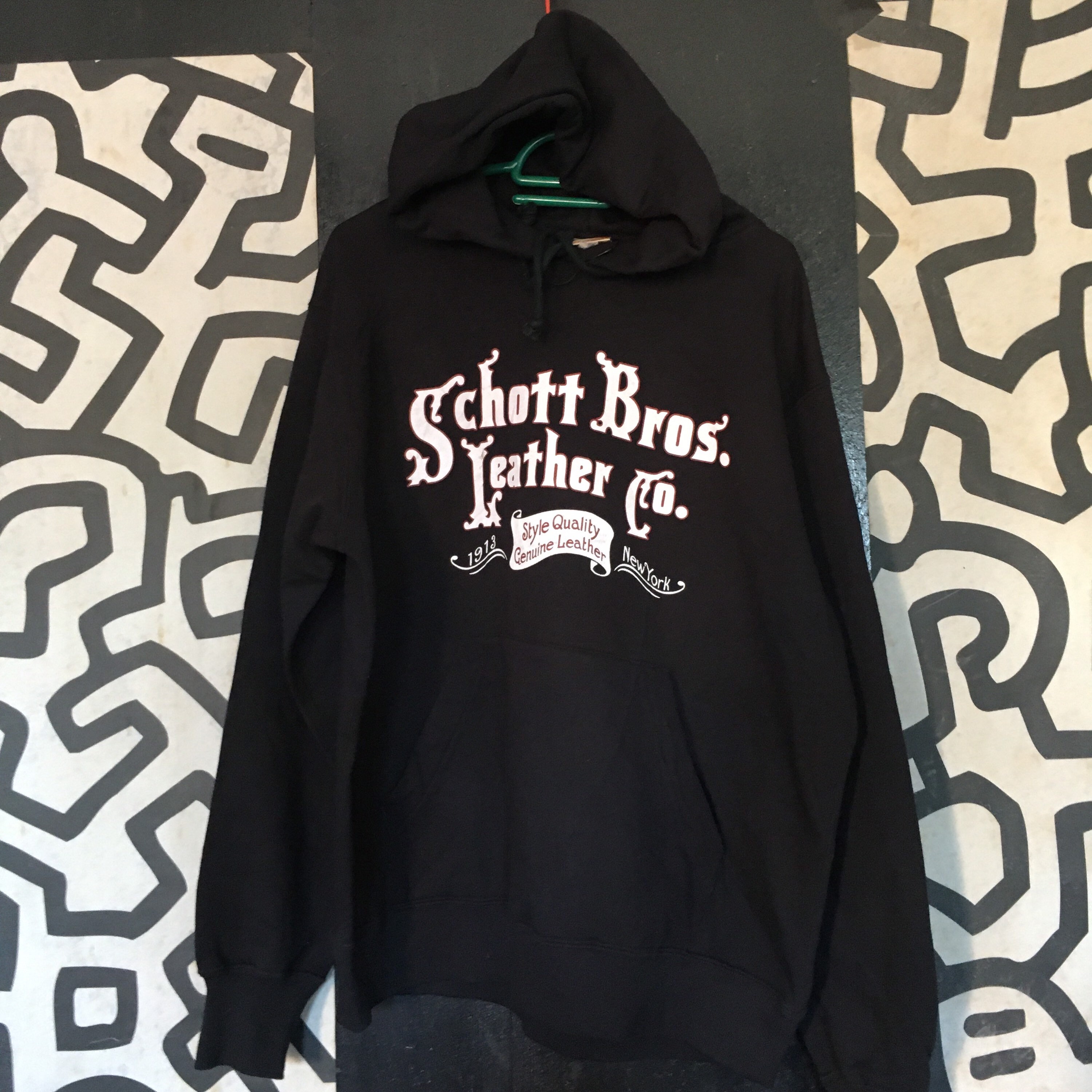 Vintage Schott Bros Leather Co Hoodie 