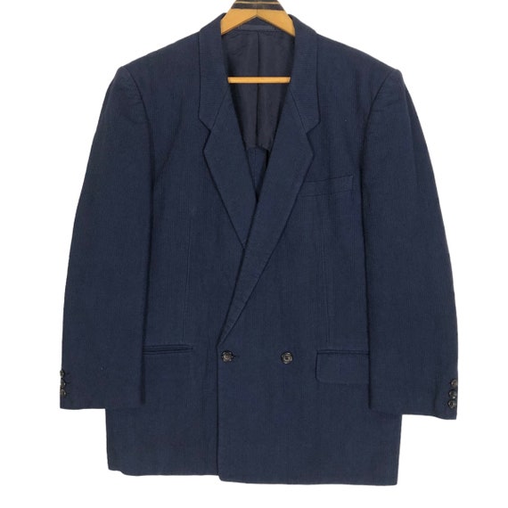 Vintage 90s Comme Des Garcons Homme Cotton Coat Light Jacket Blazer Double Breasted Notch Lapel Japanese Brand Designer Streetwear Size M - Etsy Canada Vintage 90s Comme Des Garcons Homme Cotton Coat Light Jacket Blazer Double Breasted Notch Lapel Japanese Brand Designer Streetwear Size M - Etsy Canada