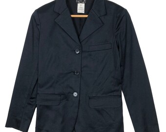 Agnes B. Paris Short Coat Cotton Jacket Single Breasted Notch Lapel Luxury Designer Light Jacket Streetwear Size 0