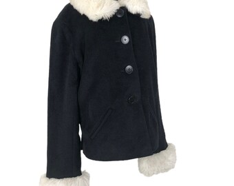 Vintage Agnes B Paris Wool Jacket: Trim, Size 2 - Etsy