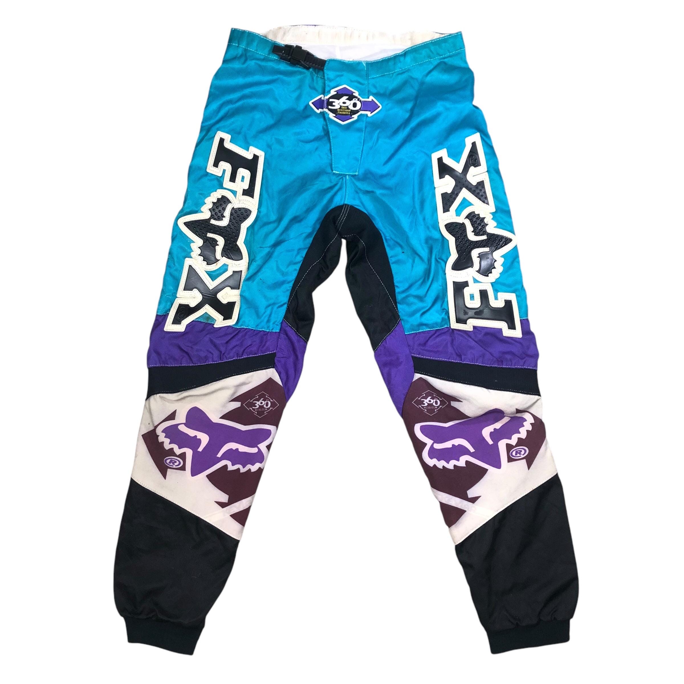 ヴィンテージフォックス360モトクロスパンツ：刺繍入りMotoX、サイズ32