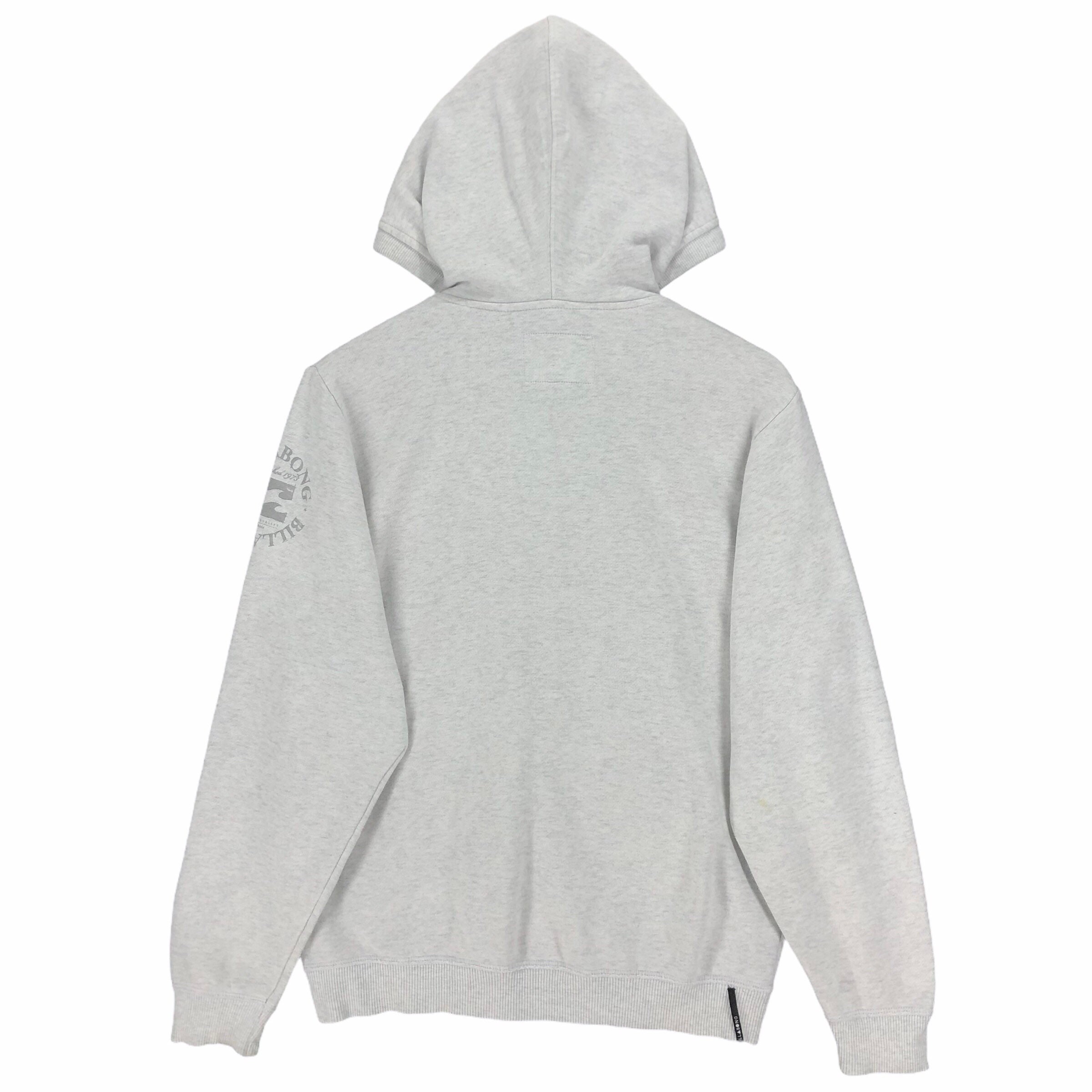 Billabong Hoodie Zip up Sweatshirt Big Logo Streetwear