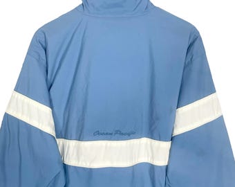 Vintage 90s Ocean Pacific Anorak Jacket: Embroidered Logo, Light