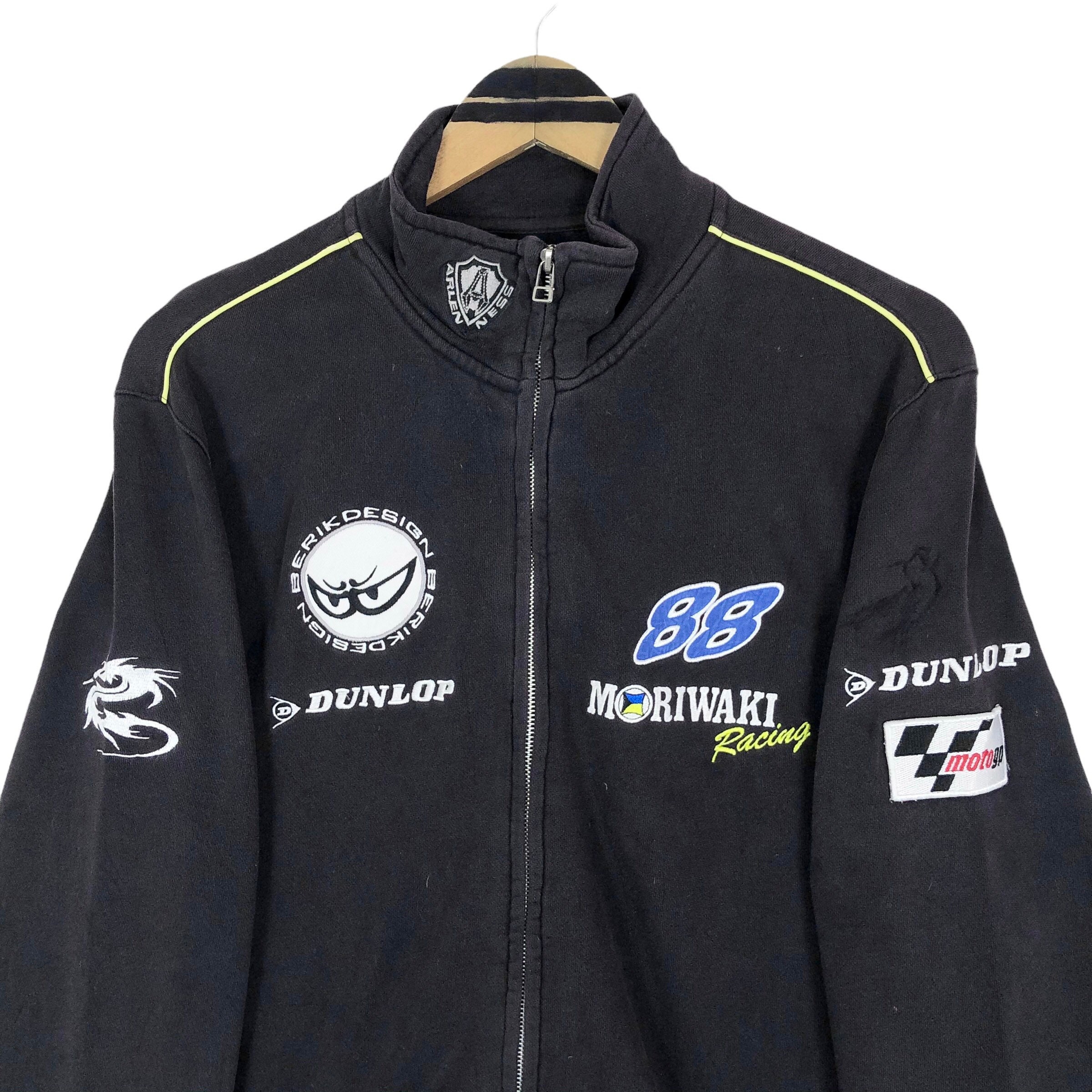 全信頼を寄せる Vintage Arlen Ness Moriwaki Racing Mock Neck Sweater Big バイクウェア・装備