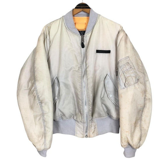 Vintage 90s Avirex USA MA-1 Bomber Jacket: Embroidered