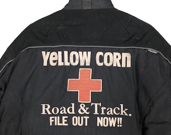 Vintage 90s Yellow Corn Motor Sports Equipment Tokyo Vintage 90s Yellow Corn Motor Sports Equipment Tokyo