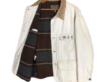 Vintage 90s Armani Jeans Chore Jacket Giorgio Armani Worker Jacket