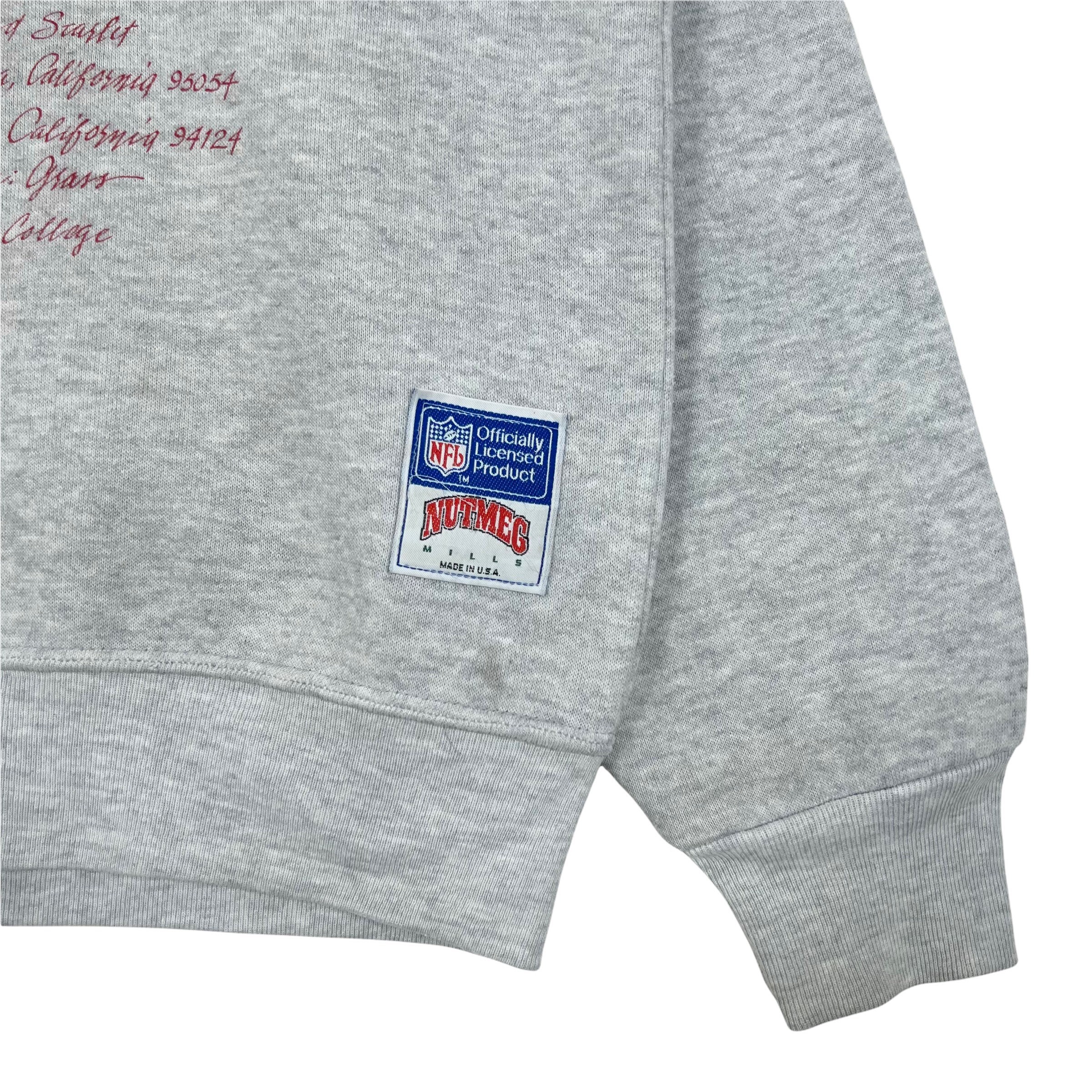 Vintage 90s San Francisco 49ers Crewneck Sweatshirt - Nutmeg Mills