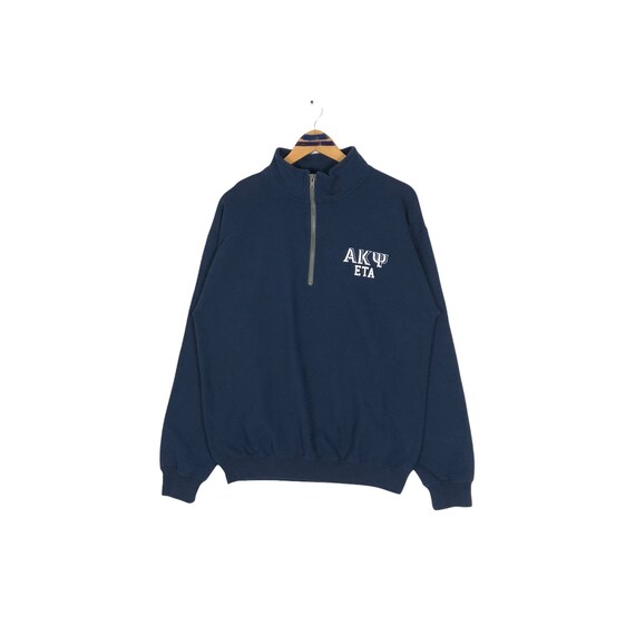 Vintage Alpha Kappa Psi Mock Neck Sweatshirt Univ… - image 3