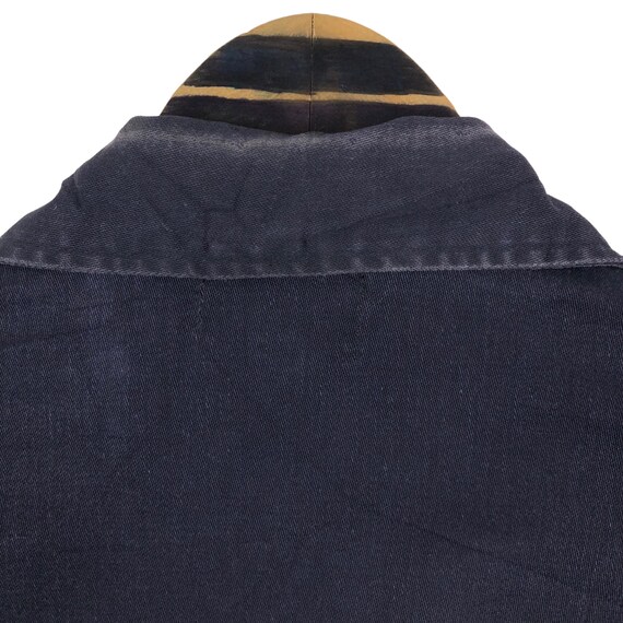 Vintage 90s A.P.C. Navy Cotton Parka Jacket - French Designer
