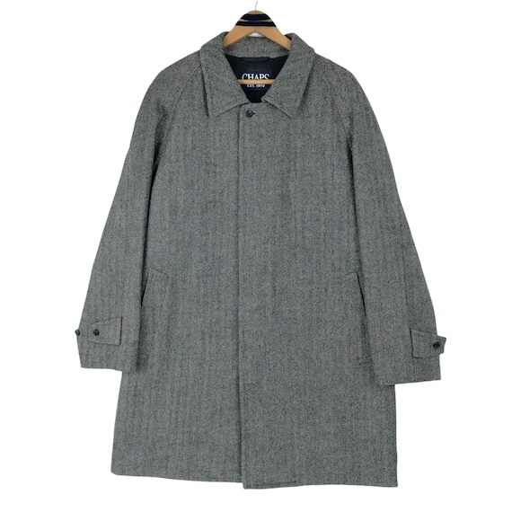 Chaps Ralph Lauren Topcoat Overcoat Wool Trench C… - image 1