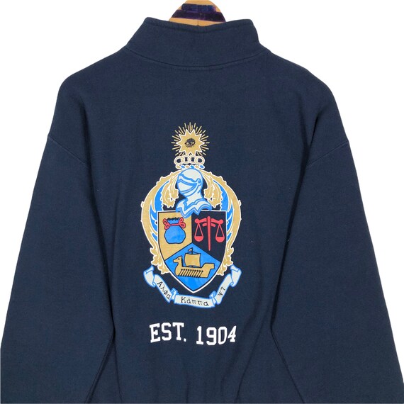 Vintage Alpha Kappa Psi Mock Neck Sweatshirt Univ… - image 7