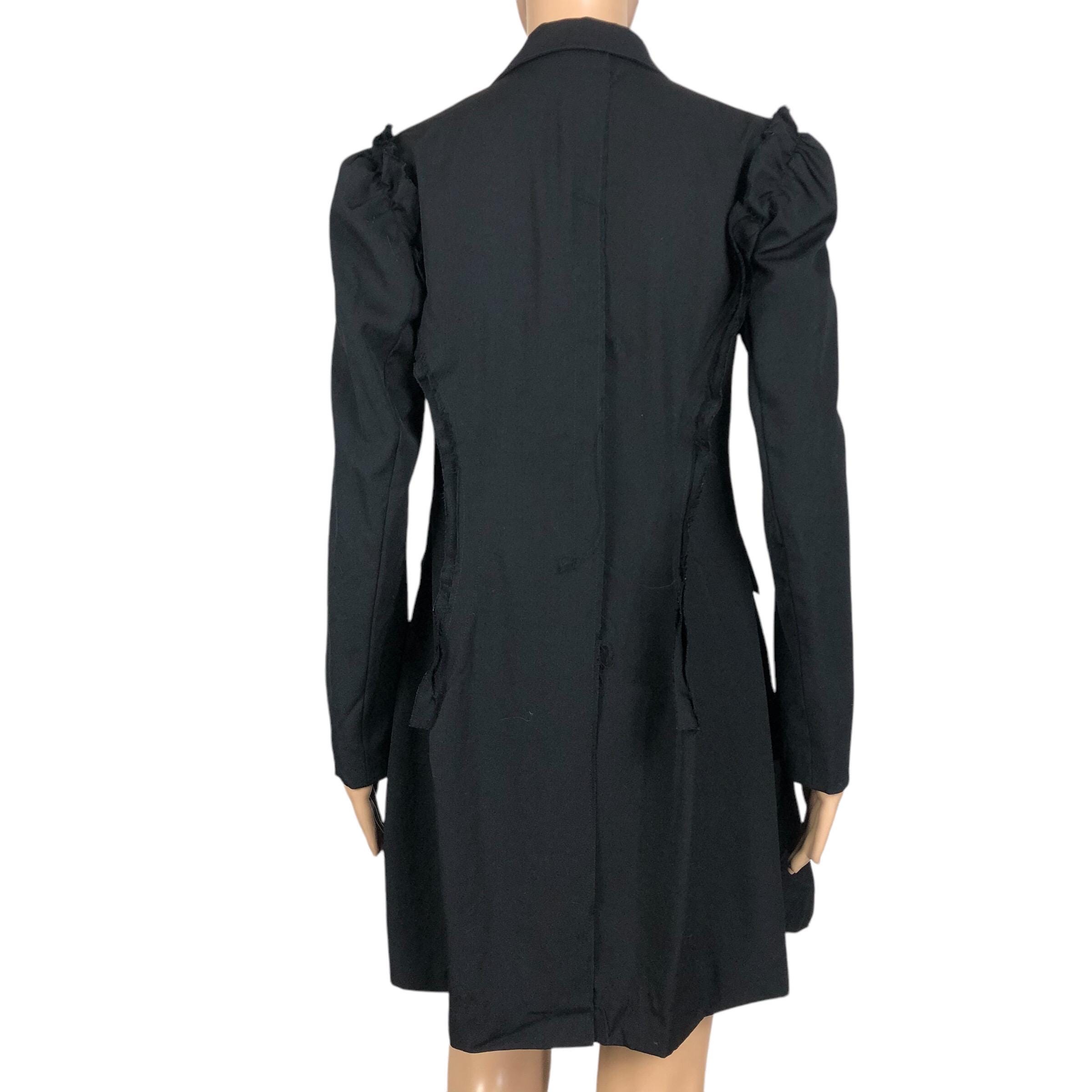 Vintage Yohji Yamamoto Femme Deconstructed Chester Coat Wool Light