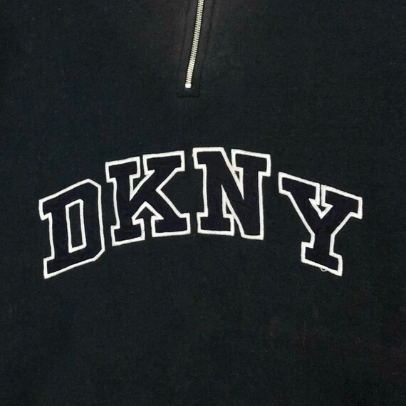 Vintage DKNY Mock Neck sweatshirt Pullover Sweate… - image 6