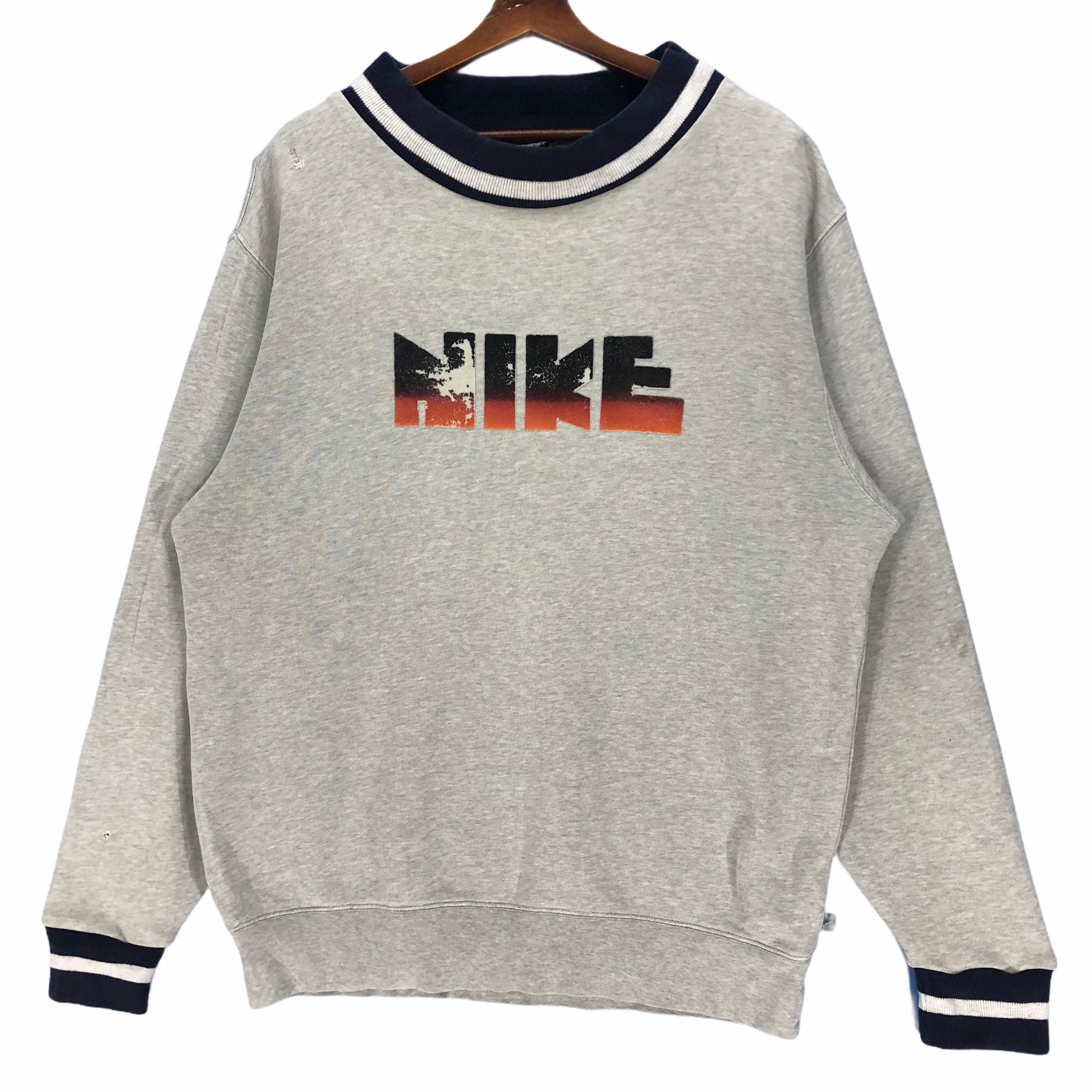 Vintage Nike Sweatshirt Spell Out Big Logo Iron on Patch - Etsy UK