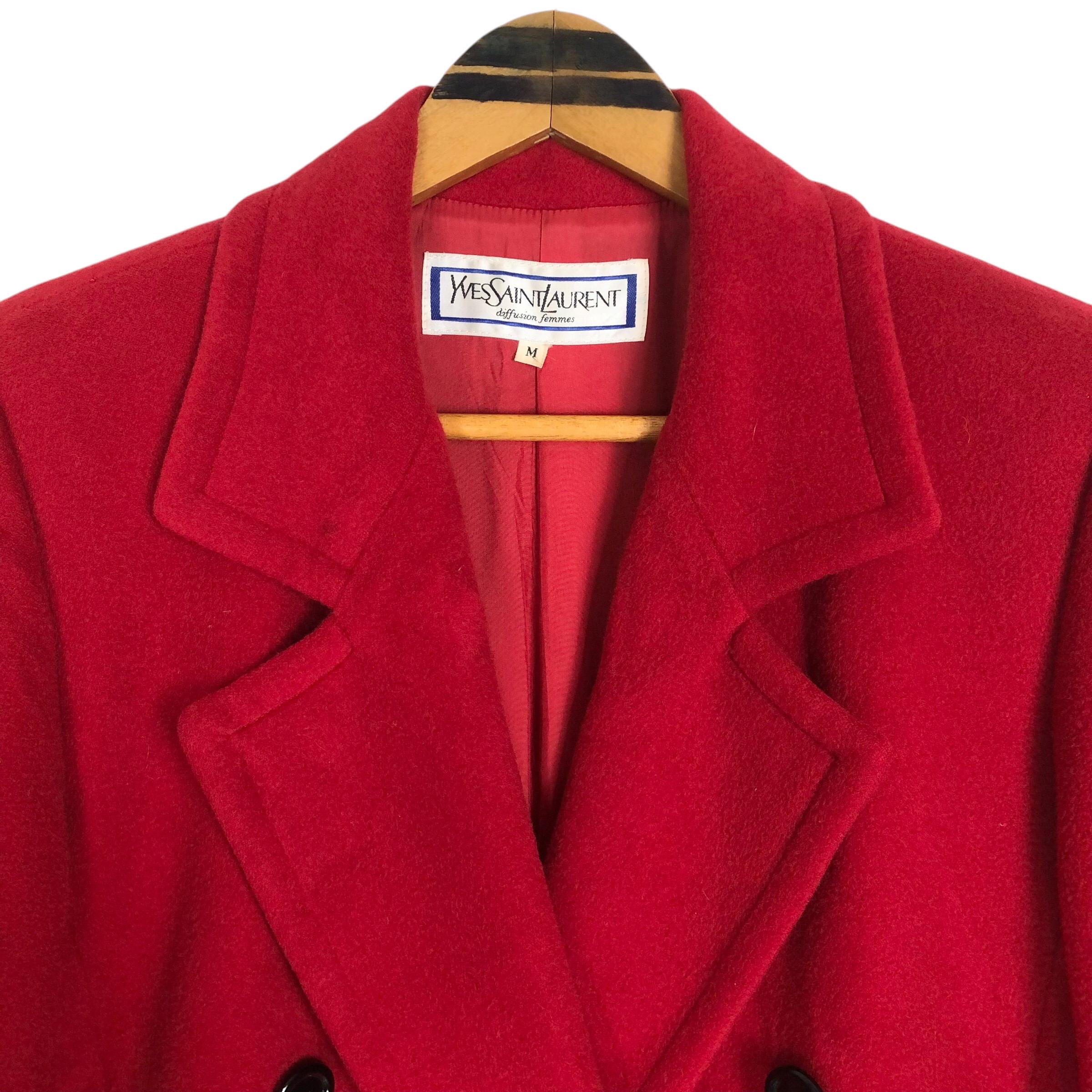 ジャケット・アウター 90sArchive Yves saint laurent wool coat Wool coat Yves Saint Laurent Anthracite size M International in