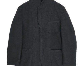Vintage Archiv Comme Des Garcons Homme S / S 1999 Reißverschluss Wolljacke Japanische Marke Made In Japan Streetwear leichte Jacke Mantel Größe M