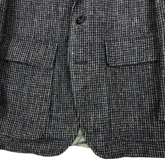 Vintage 90s Harris Tweed X George Barry Wool Coat… - image 3