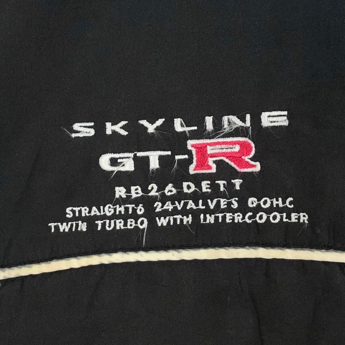 ヴィンテージ 日産スカイライン GT-R ジャケット：刺繍ロゴ、JDM