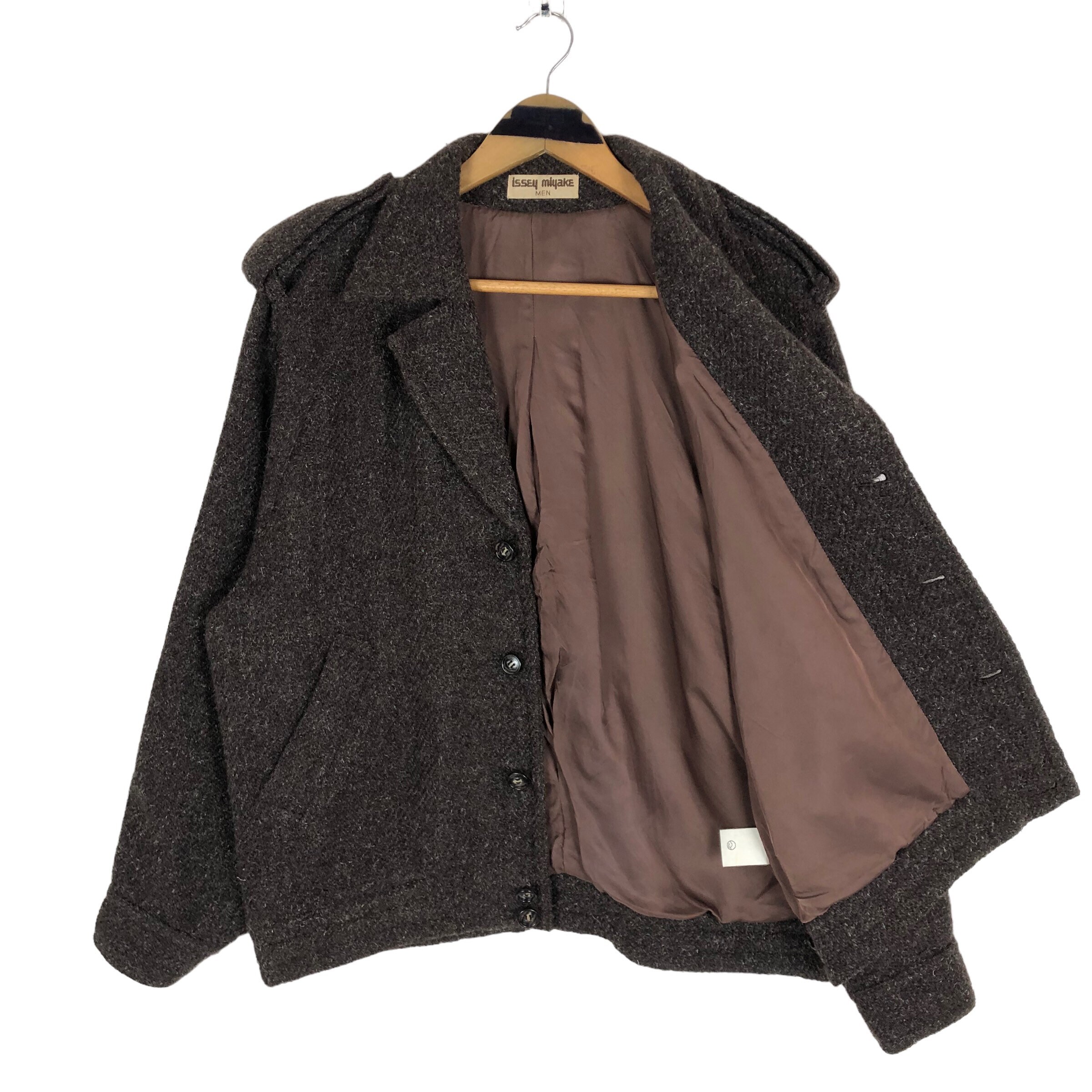 ジャケット・アウター ISSEY MIYAKE Wool Jacket archive Vintage 80s Archive Issey Miyake A/W 1983 Wool Jacket: Single