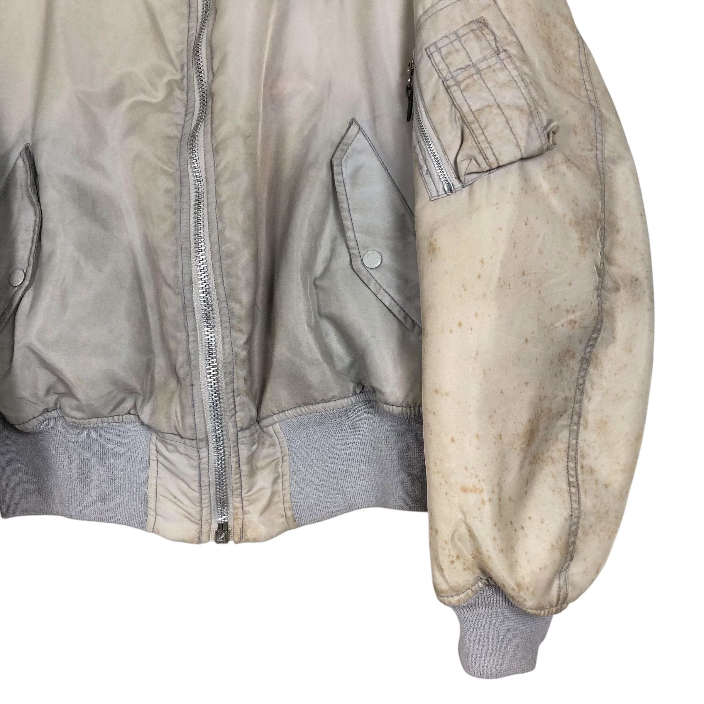 Vintage 90s Avirex USA MA-1 Bomber Jacket: Embroidered Flight