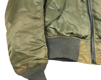 Vintage Avirex USA MA-1 Bomber Jacket: 90s Military Reversible