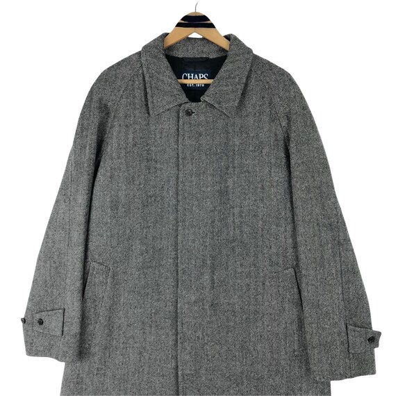 Chaps Ralph Lauren Topcoat Overcoat Wool Trench C… - image 5