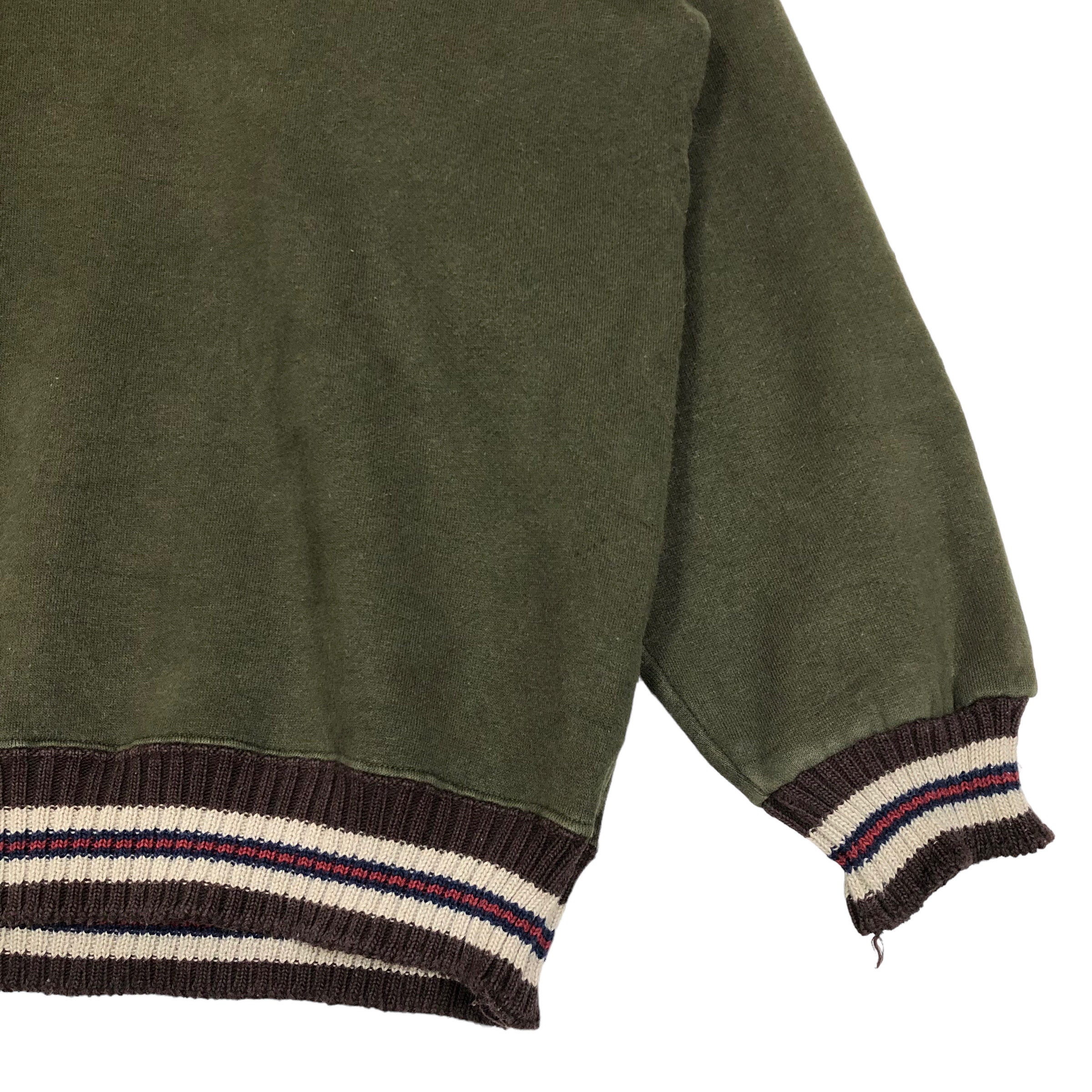 ヴィンテージ C.P. Company クルーネックスウェットシャツ：オリーブ