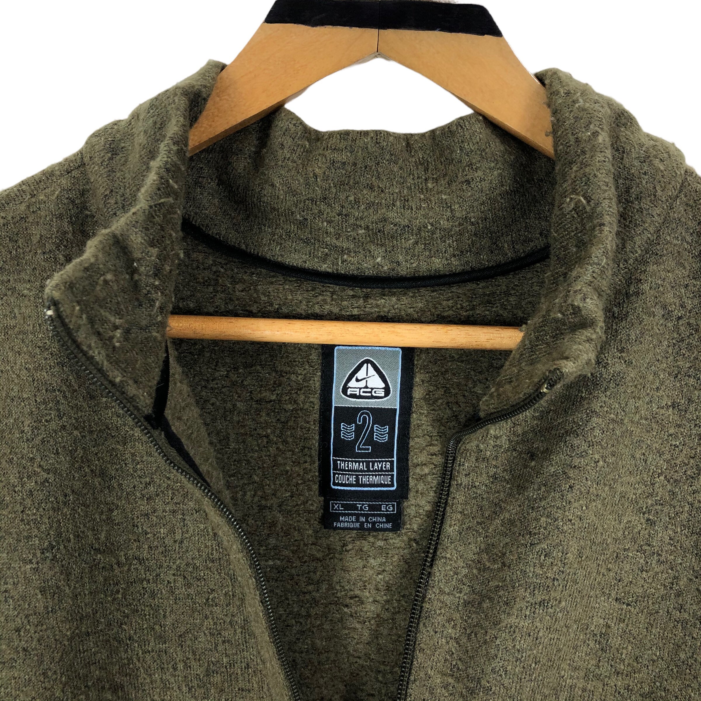 Vintage Nike ACG Mock Neck Fleece Sweater Half Zipped All 