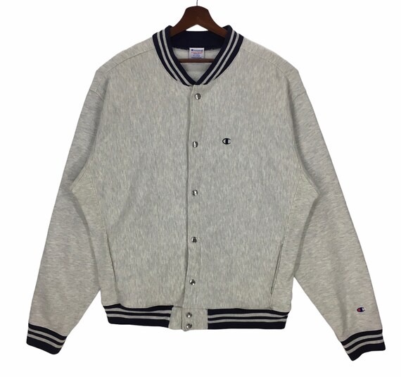 Vintage Champion Reverse Weave Varsity Jacket Swea