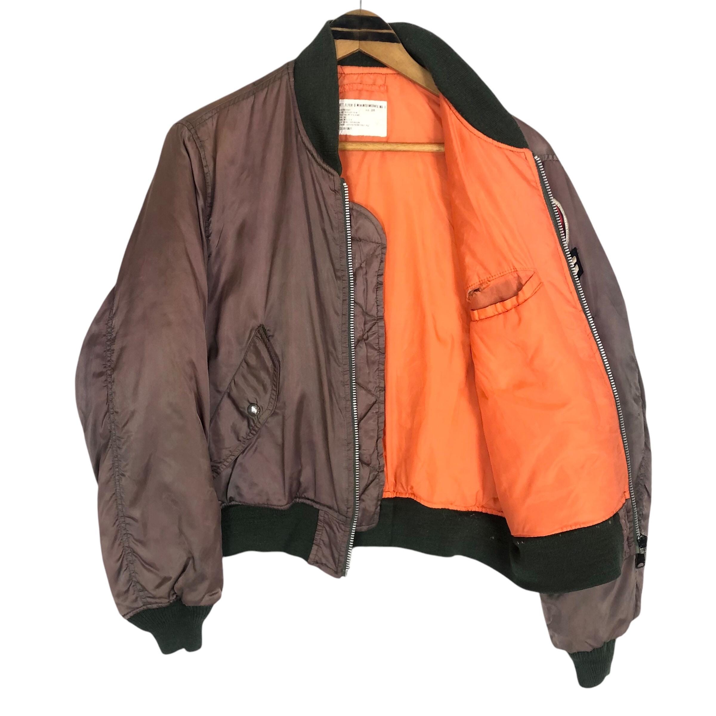 ジャケット・アウター US Air Forse 90s ma1 Houston silver pink Vintage 90s Houston US Air Force Type MA-1 Bomber Jacket