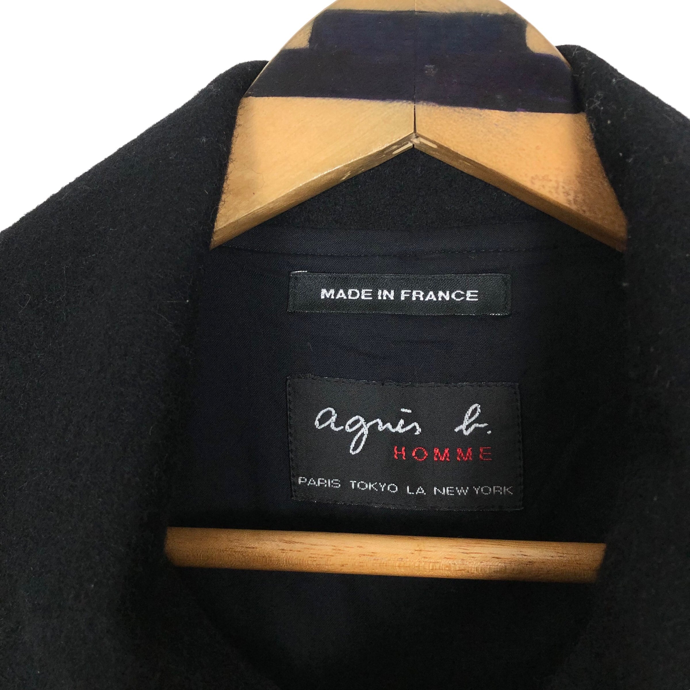 Vintage Agnes B Homme Paris Wool Parka Full Zip Jacket Made Vintage Agnes B Homme Paris Wool Parka Full Zip Jacket Made