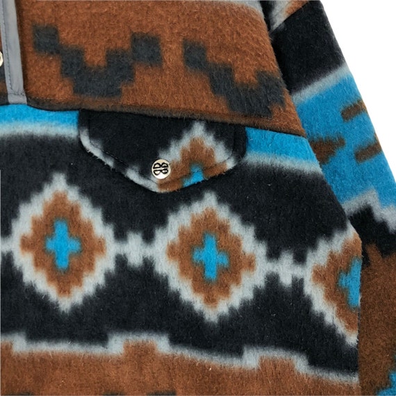 Vintage 90s Bill Blass Mock Neck Fleece Sweater P… - image 5