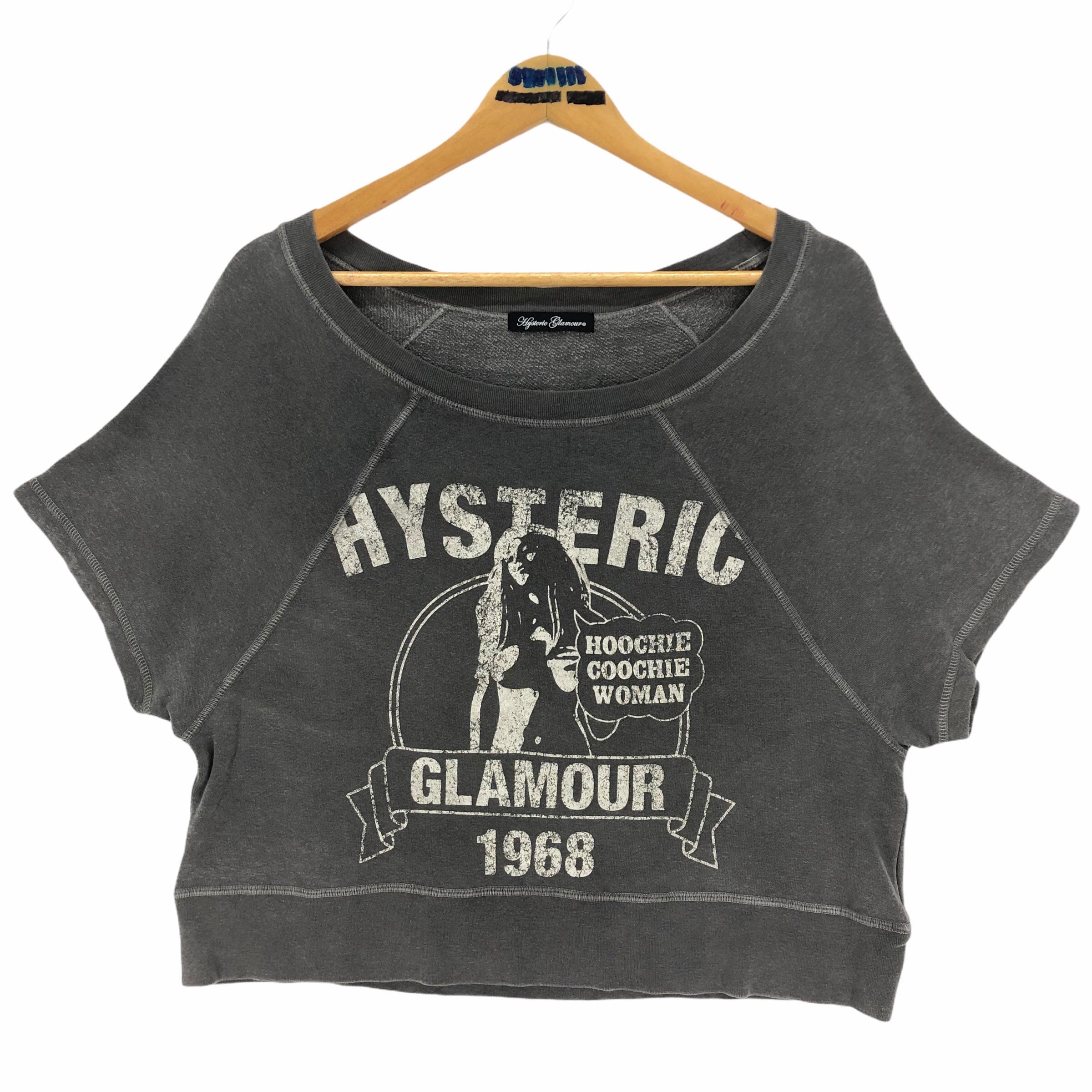 Vintage Hysteric Glamour Hoochie Coochie Woman Cropped Top - Etsy