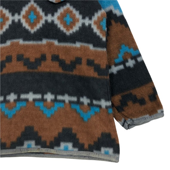 Vintage 90s Bill Blass Mock Neck Fleece Sweater P… - image 4