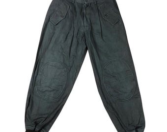 Pantalones cargo estilo paracaídas Issey Sport vintage de los 80. Pantalones holgados Issey Miyake, marca japonesa, fabricados en Japón. Ropa urbana de diseñador. Talla 9.